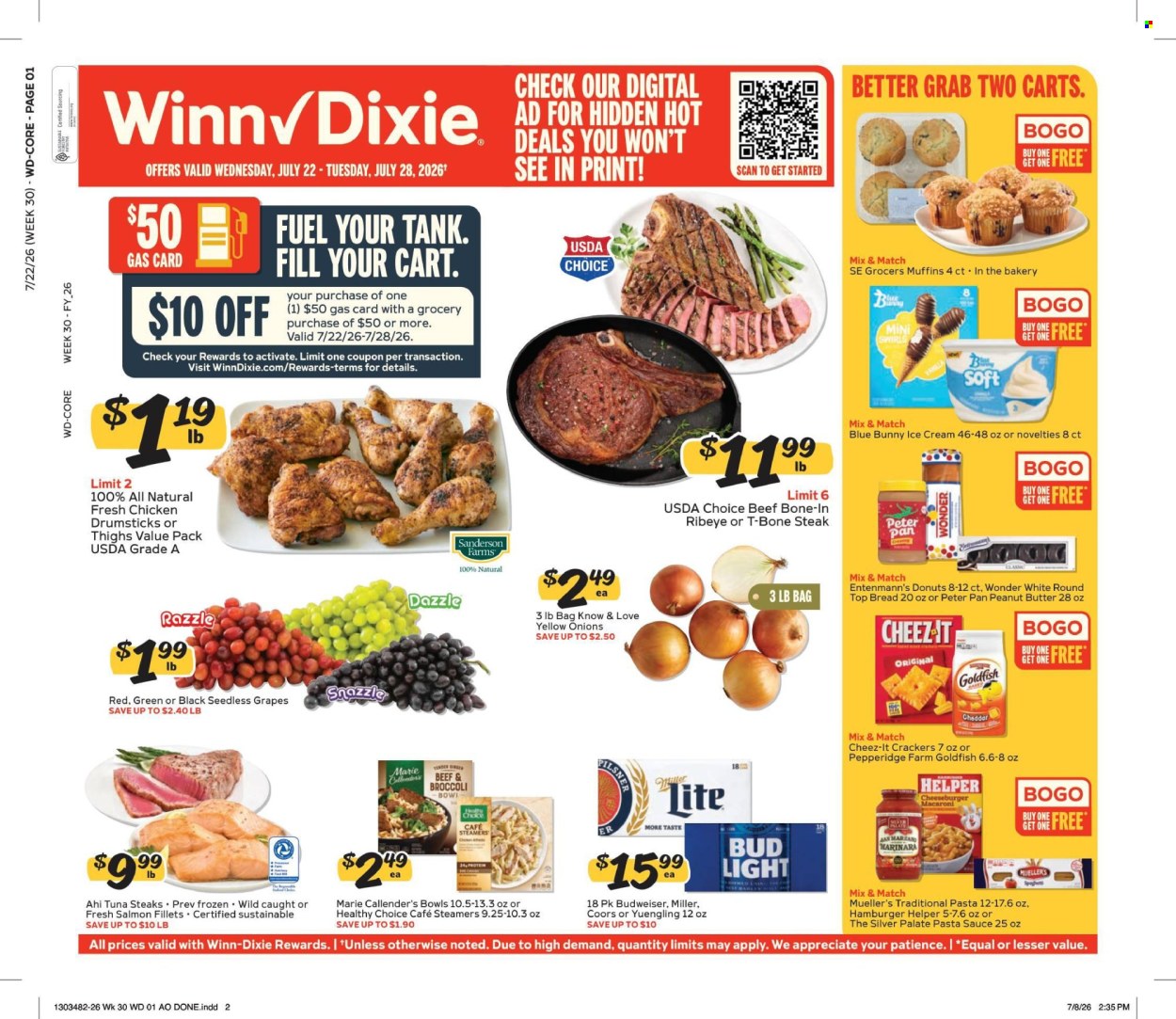 Winn Dixie ad - 07/22/2026 - 07/28/2026. Page 1