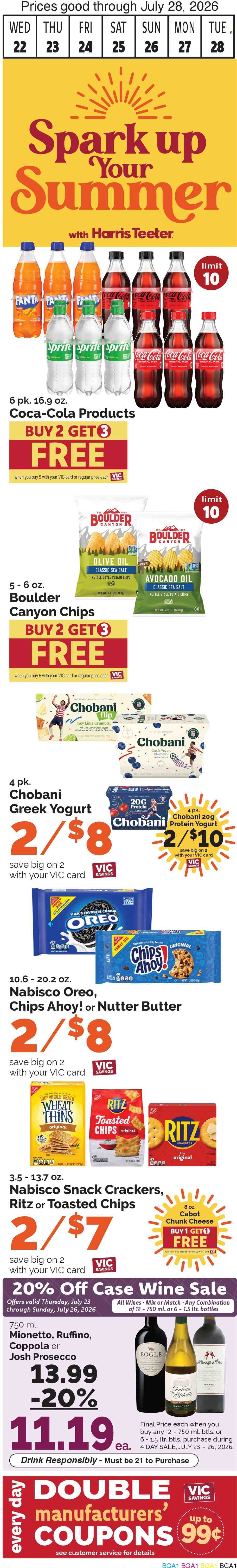 Harris Teeter ad - 07/22/2026 - 07/28/2026. Page 2