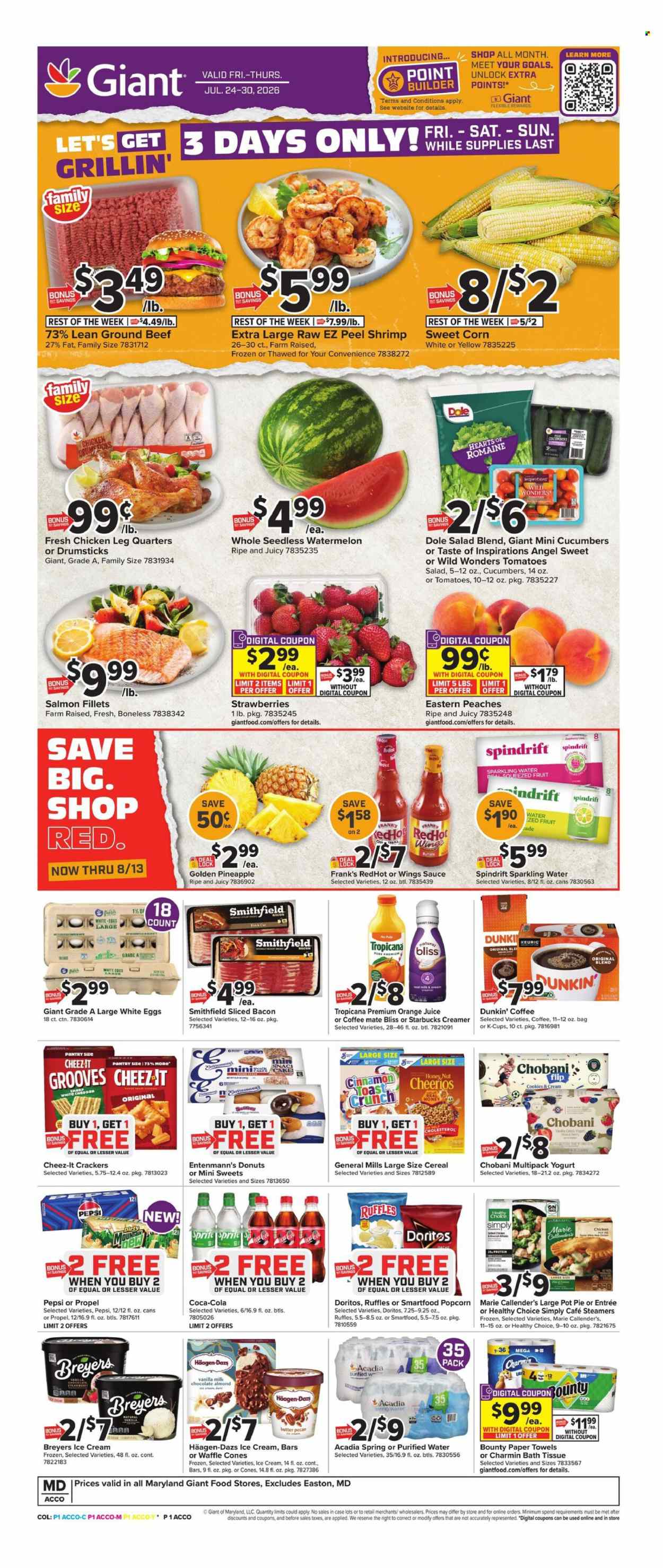 Giant Food ad - 07/24/2026 - 07/30/2026. Page 1