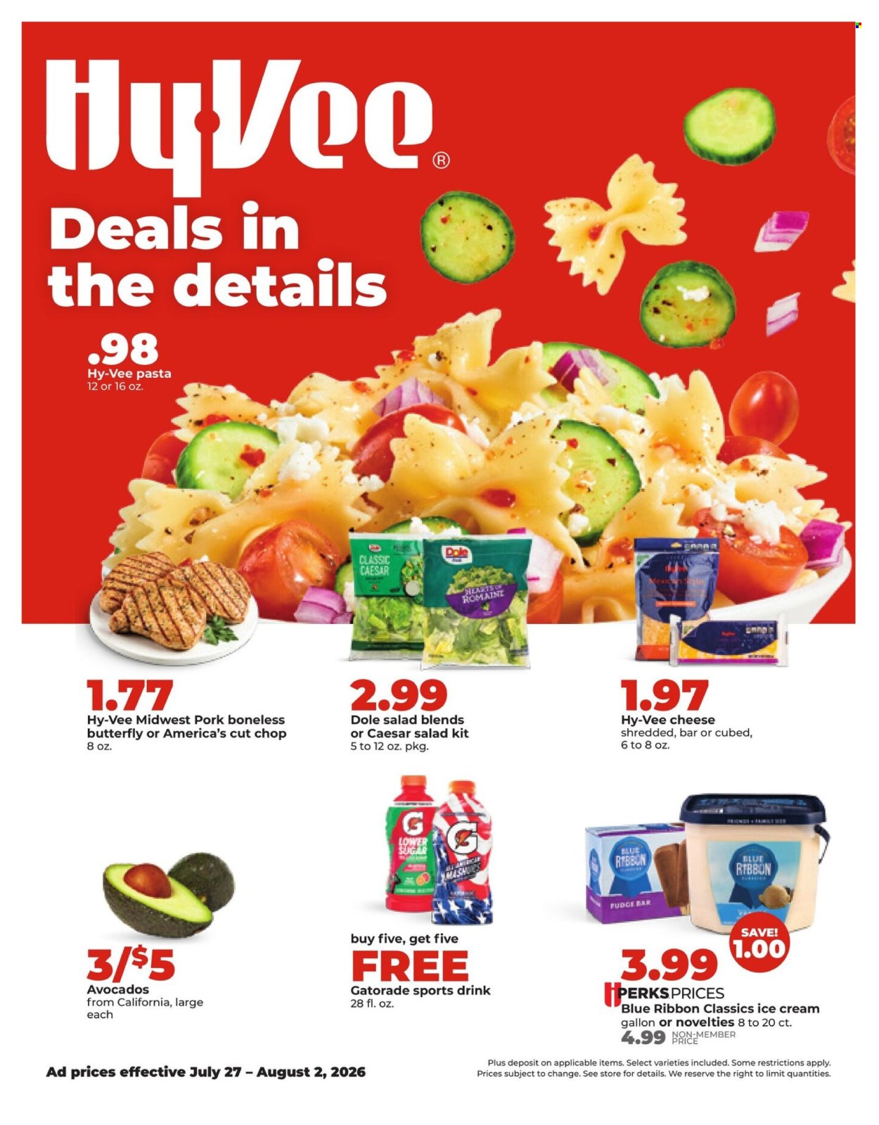 Hy-Vee ad - 07/27/2026 - 08/02/2026. Page 1