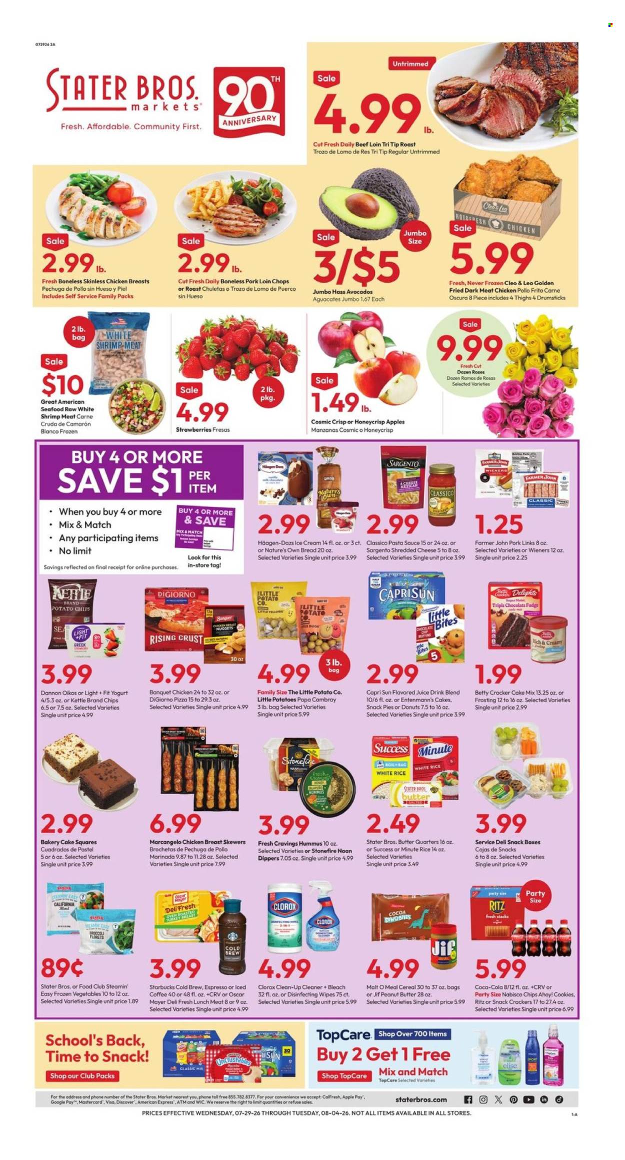 Stater Bros. ad - 07/29/2026 - 08/04/2026. Page 1