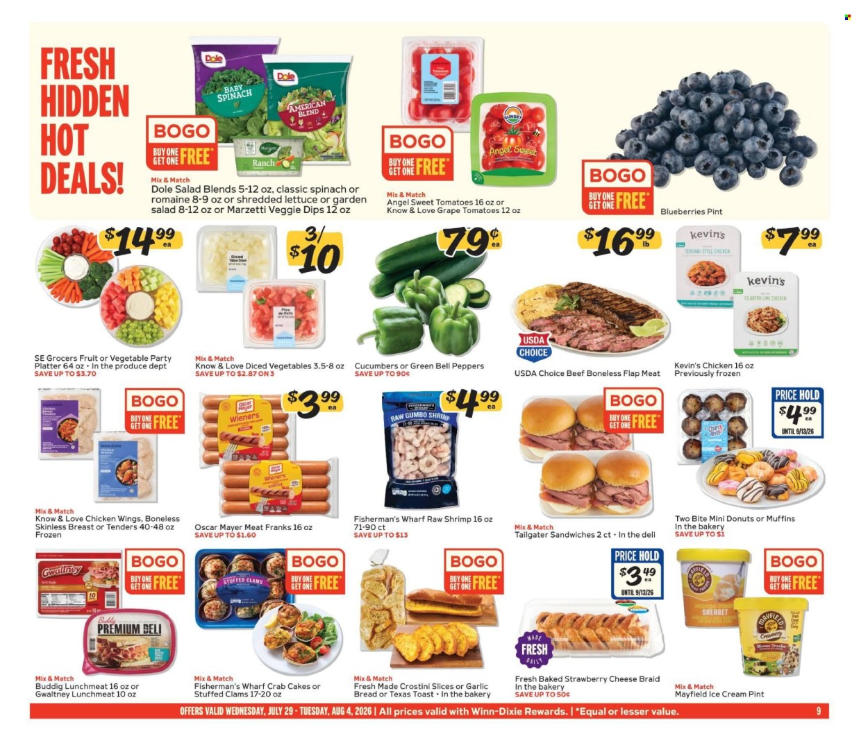 Winn Dixie ad - 07/29/2026 - 08/04/2026. Page 9