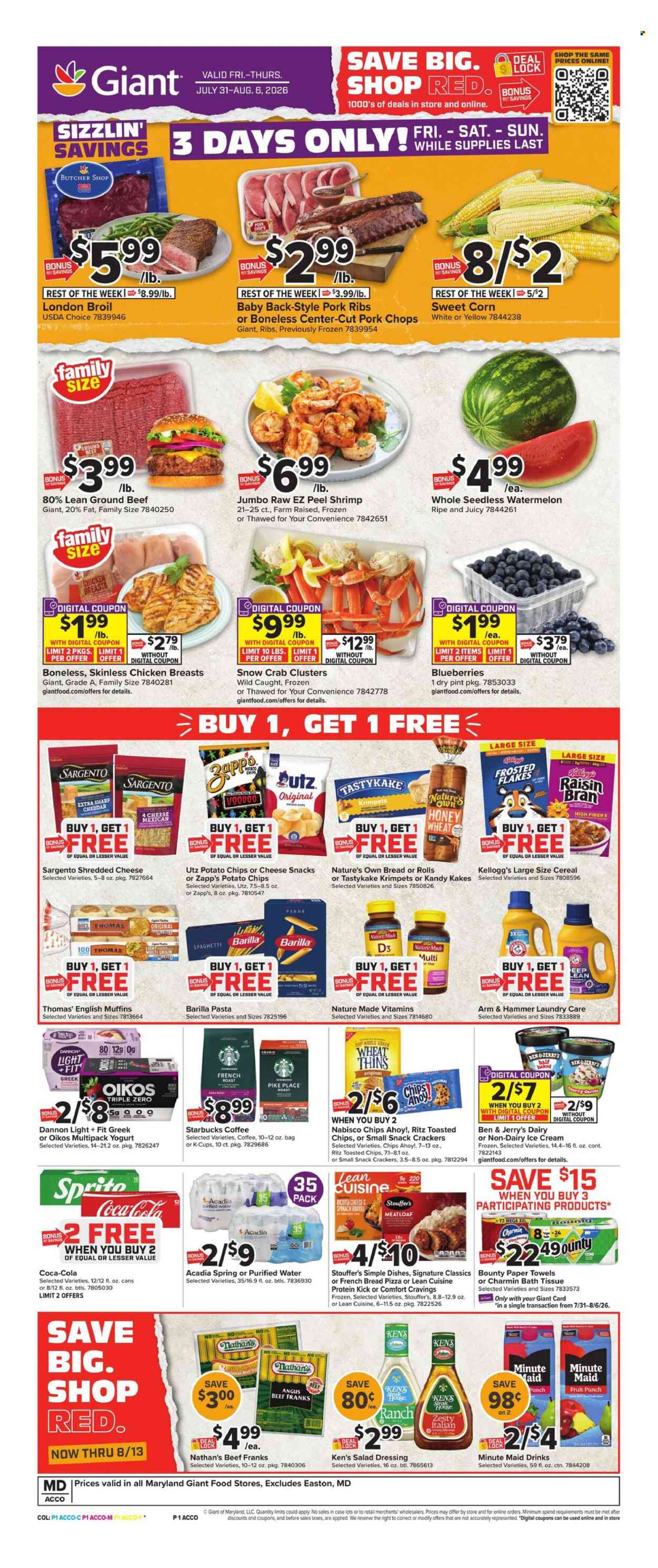 Giant Food ad - 07/31/2026 - 08/06/2026. Page 1