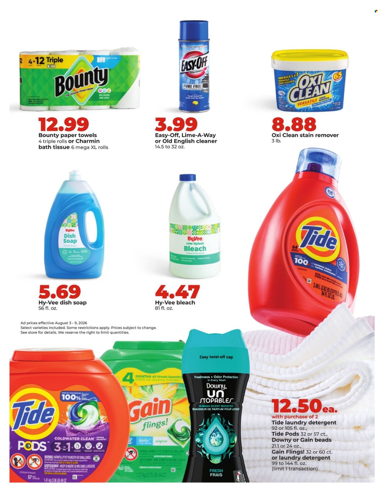 Hy-Vee ad - 08/03/2026 - 08/09/2026. Page 34