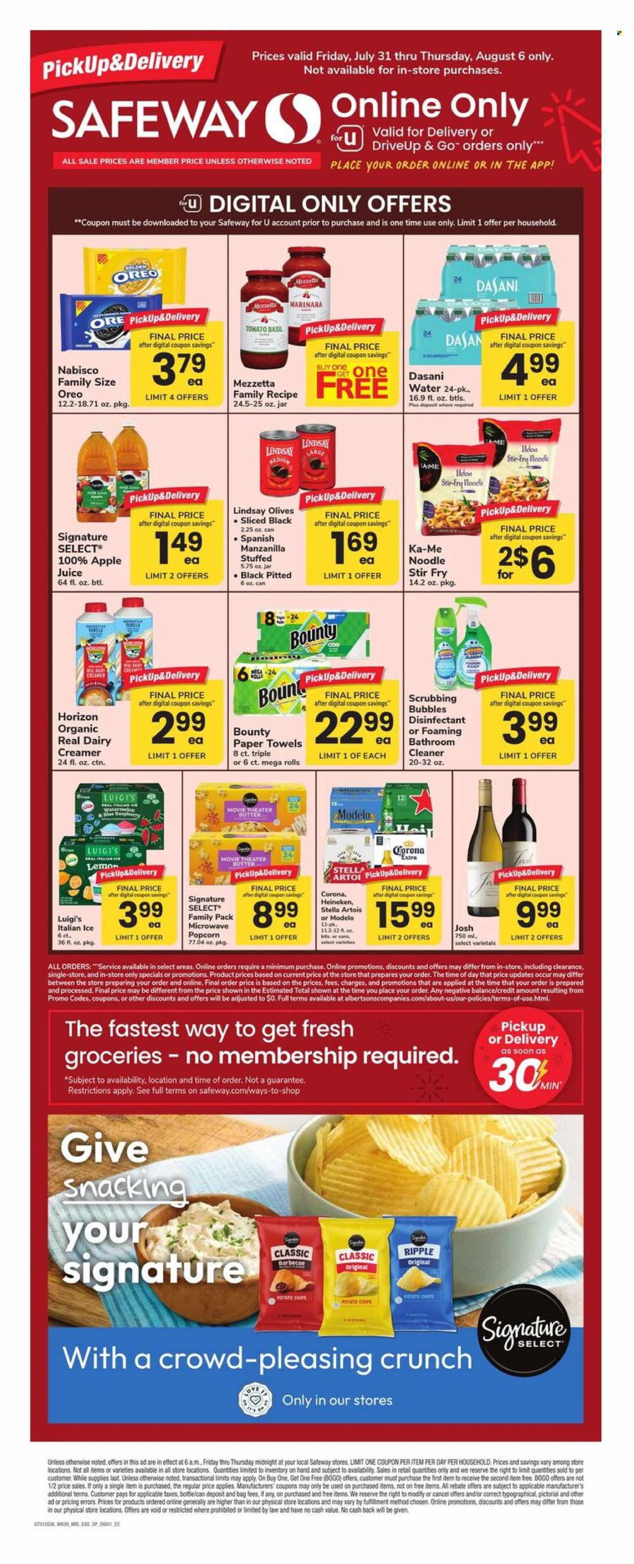 Safeway ad - 07/31/2026 - 08/06/2026. Page 1