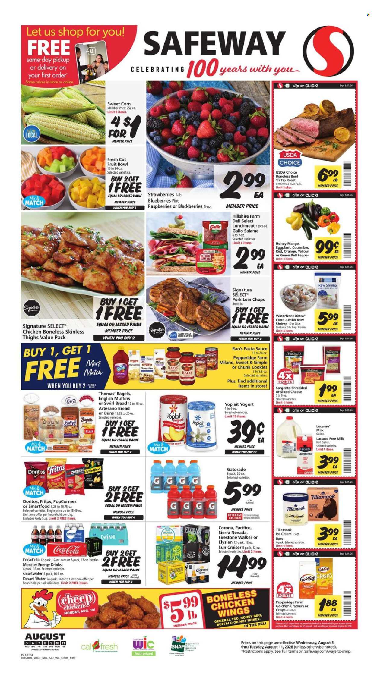 Safeway ad - 08/05/2026 - 08/11/2026. Page 1