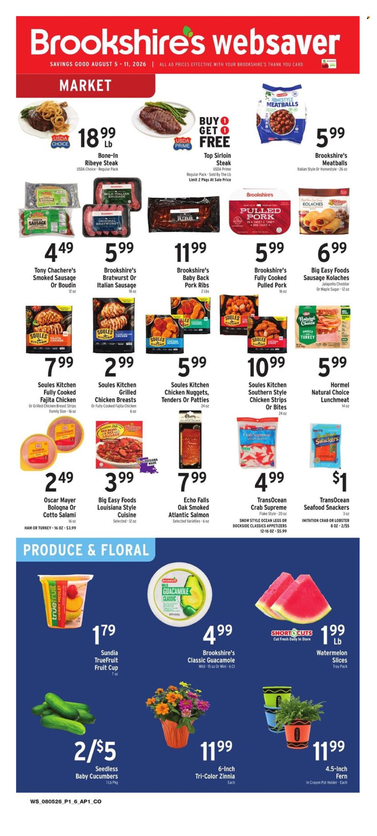 Brookshires ad - 08/05/2026 - 08/11/2026. Page 1
