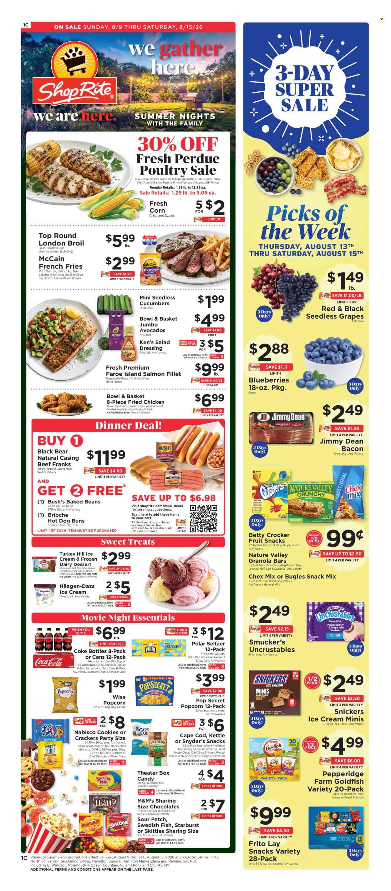 ShopRite ad - 08/09/2026 - 08/15/2026. Page 1