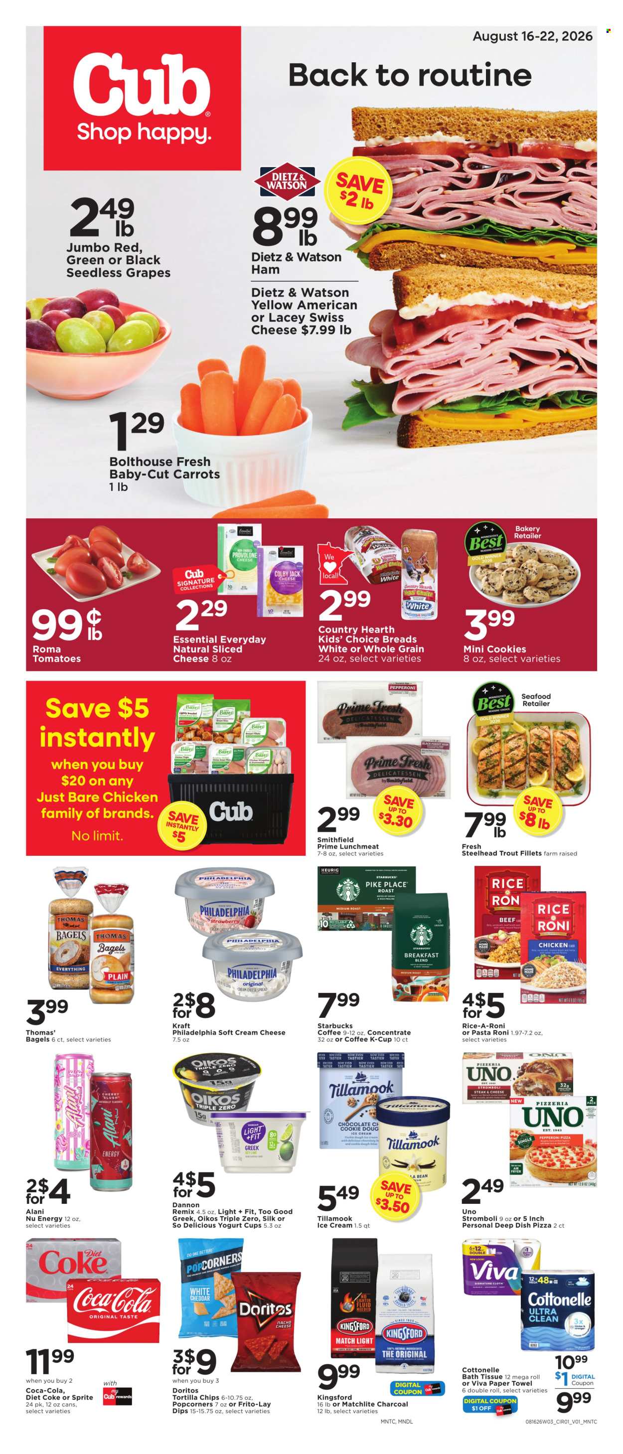 Cub Foods ad - 08/16/2026 - 08/22/2026. Page 1