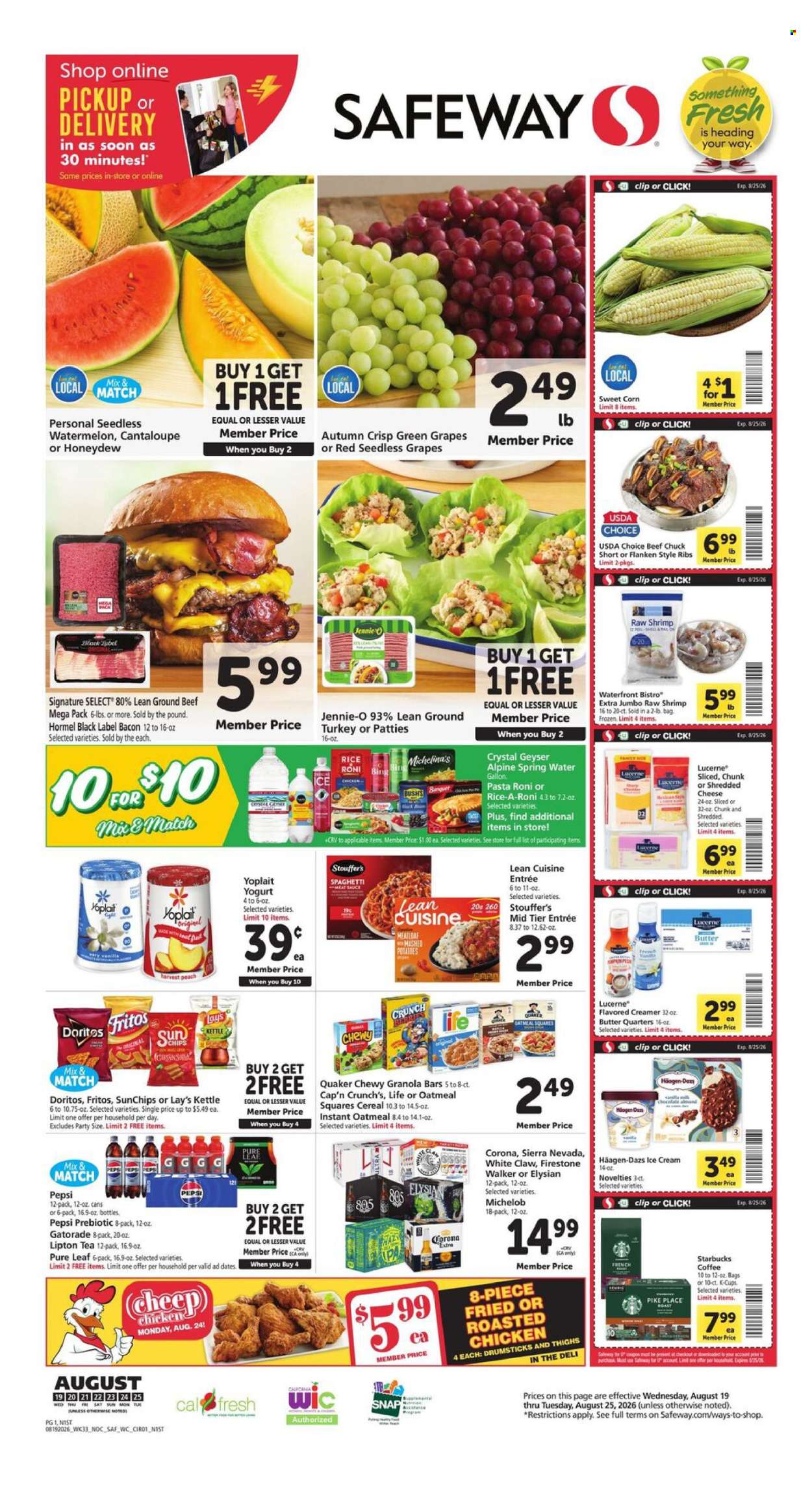 Safeway ad - 08/19/2026 - 08/25/2026. Page 1