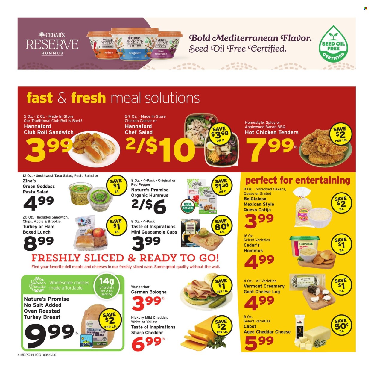 Hannaford ad - 08/23/2026 - 08/29/2026. Page 4