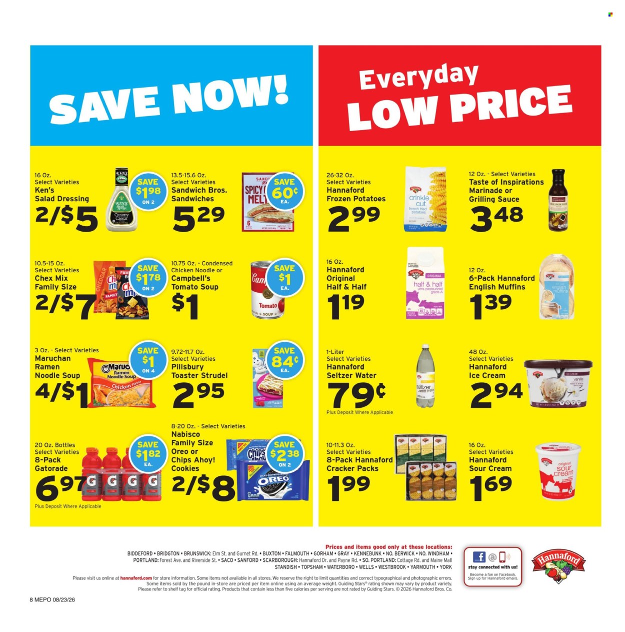 Hannaford ad - 08/23/2026 - 08/29/2026. Page 8