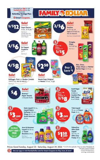 Family Dollar Flyer - 08/23/2026 - 08/29/2026.
