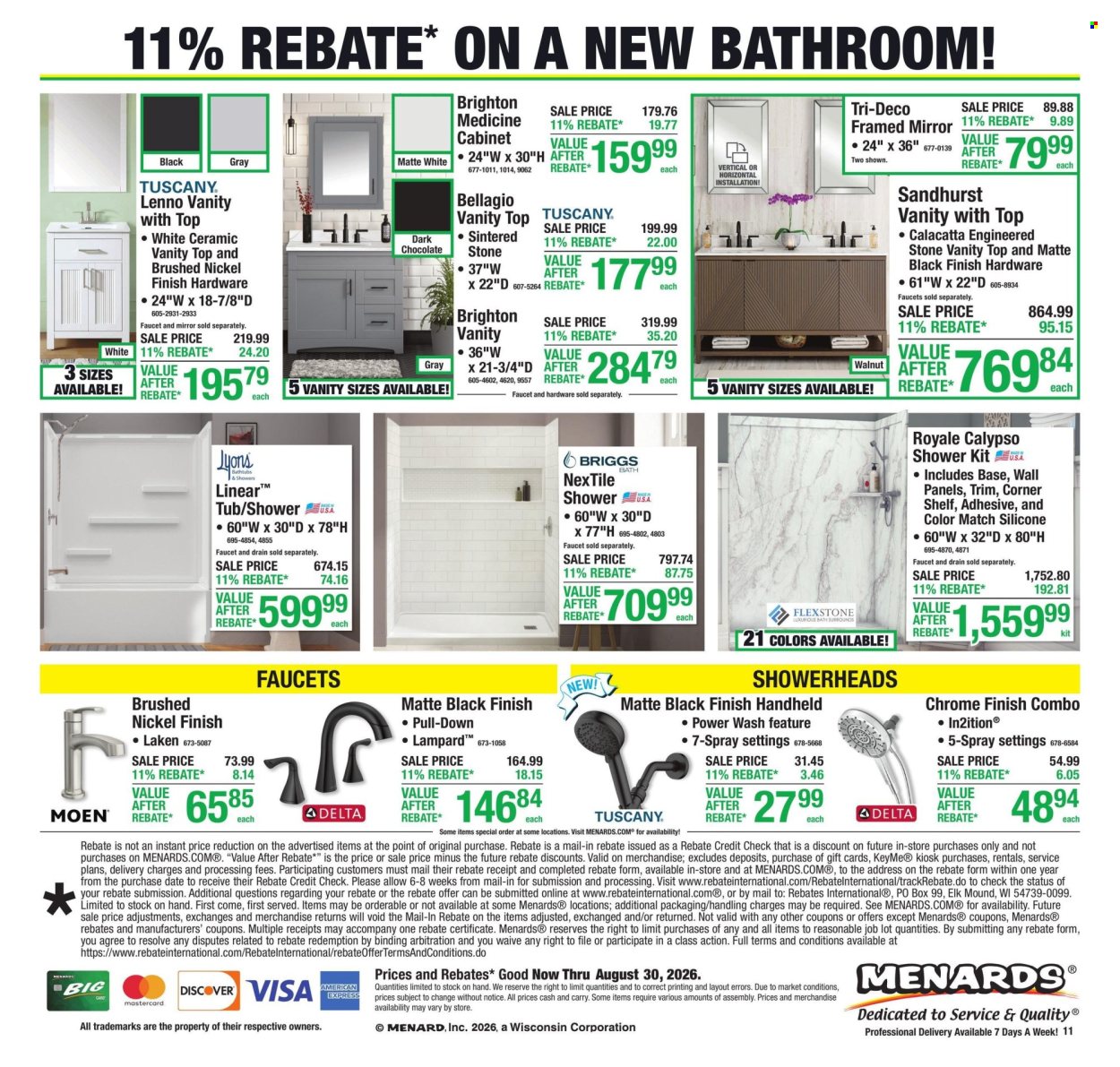 Menards ad - 08/20/2026 - 08/30/2026. Page 20