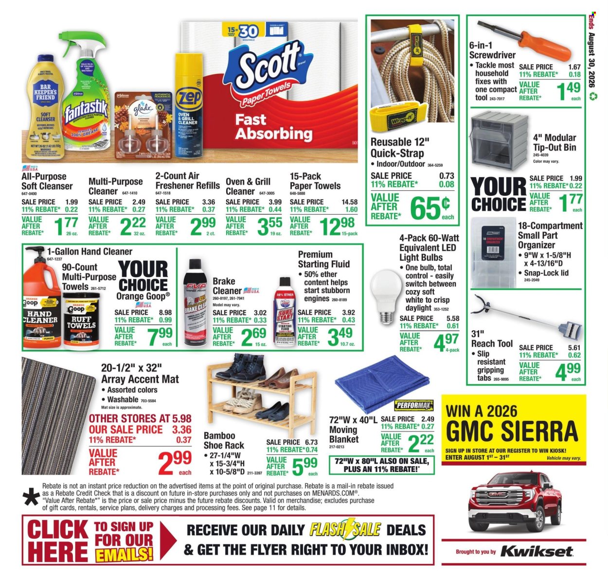 Menards ad - 08/20/2026 - 08/30/2026. Page 21