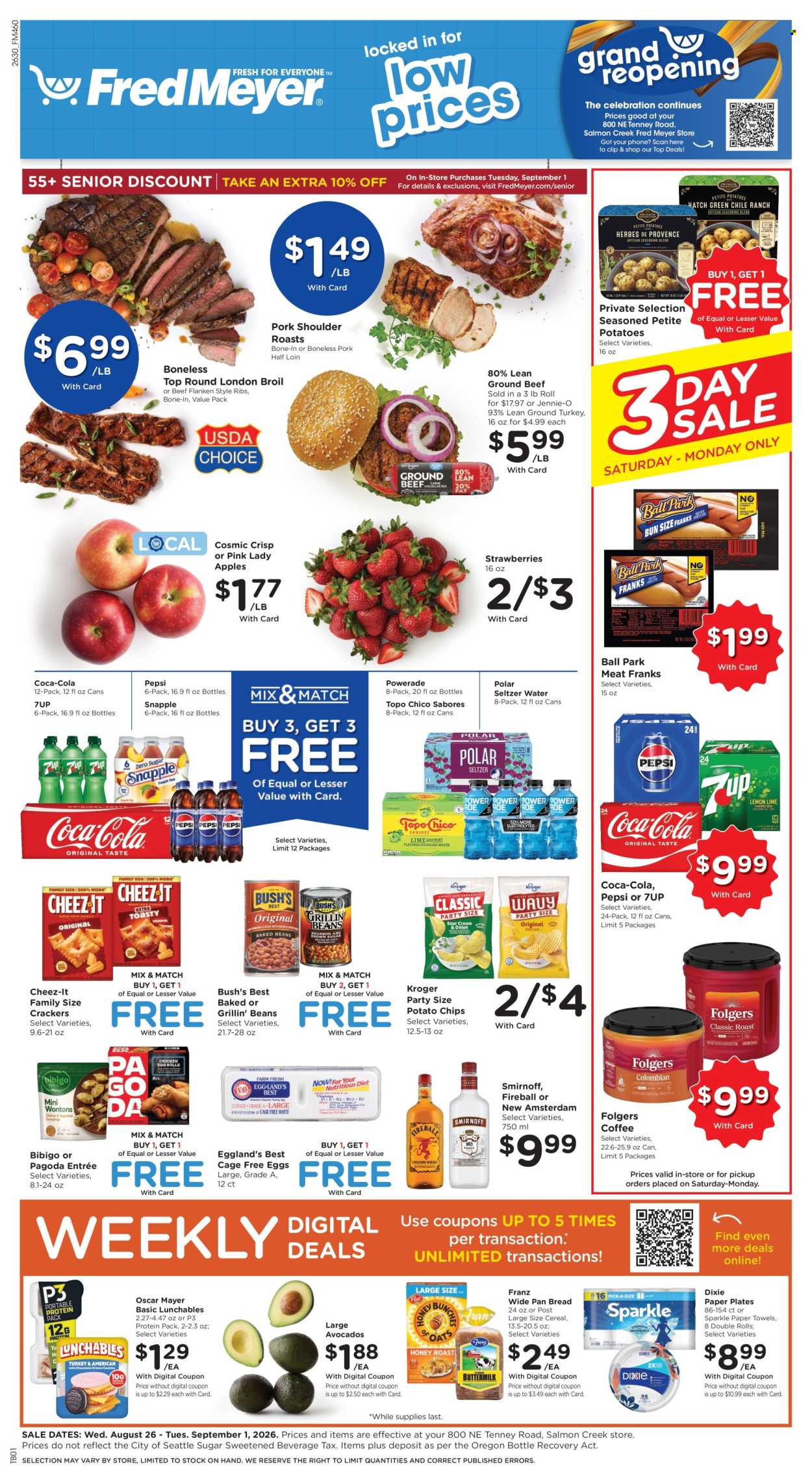 Fred Meyer ad - 08/26/2026 - 09/01/2026. Page 1