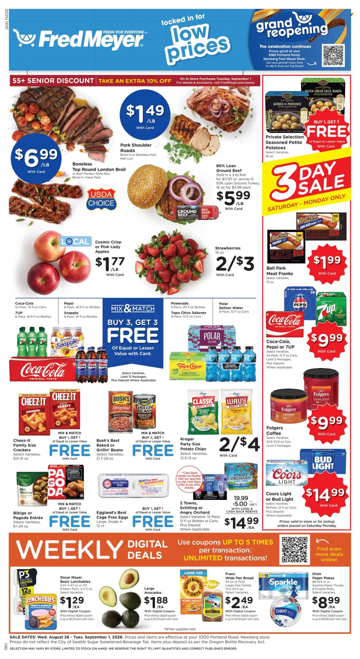 Fred Meyer ad - 08/26/2026 - 09/01/2026. Page 1