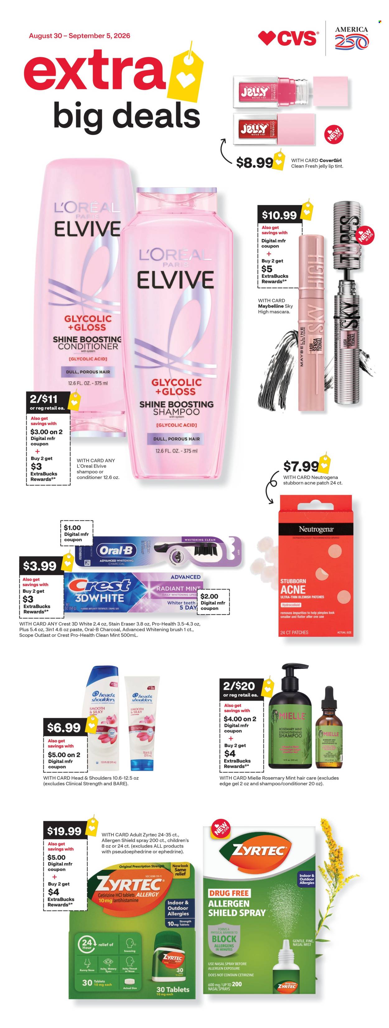 CVS Pharmacy ad - 08/30/2026 - 09/05/2026. Page 1