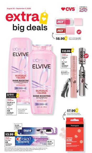 CVS Pharmacy Flyer - 08/30/2026 - 09/05/2026.
