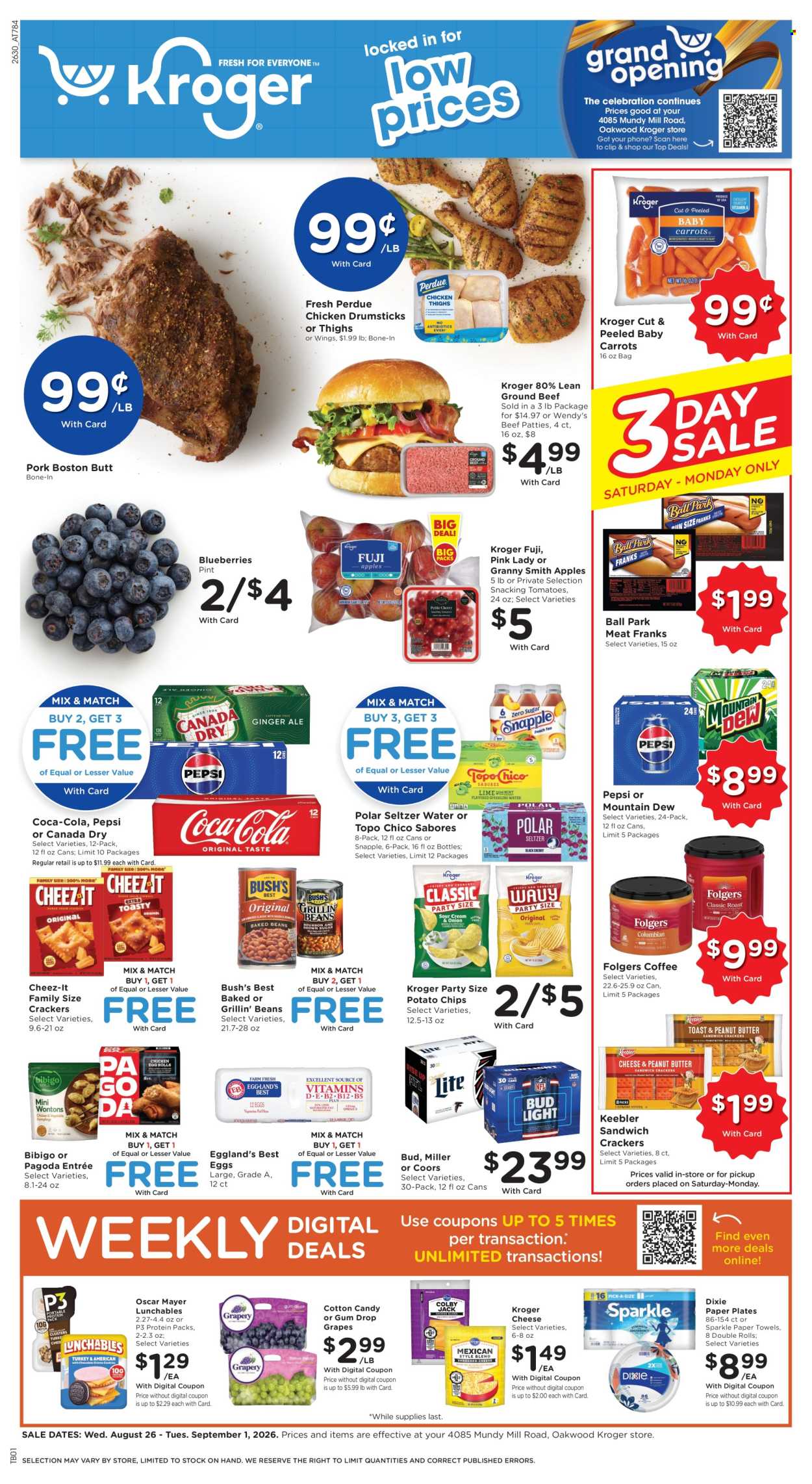 Kroger ad - 08/26/2026 - 09/01/2026. Page 1