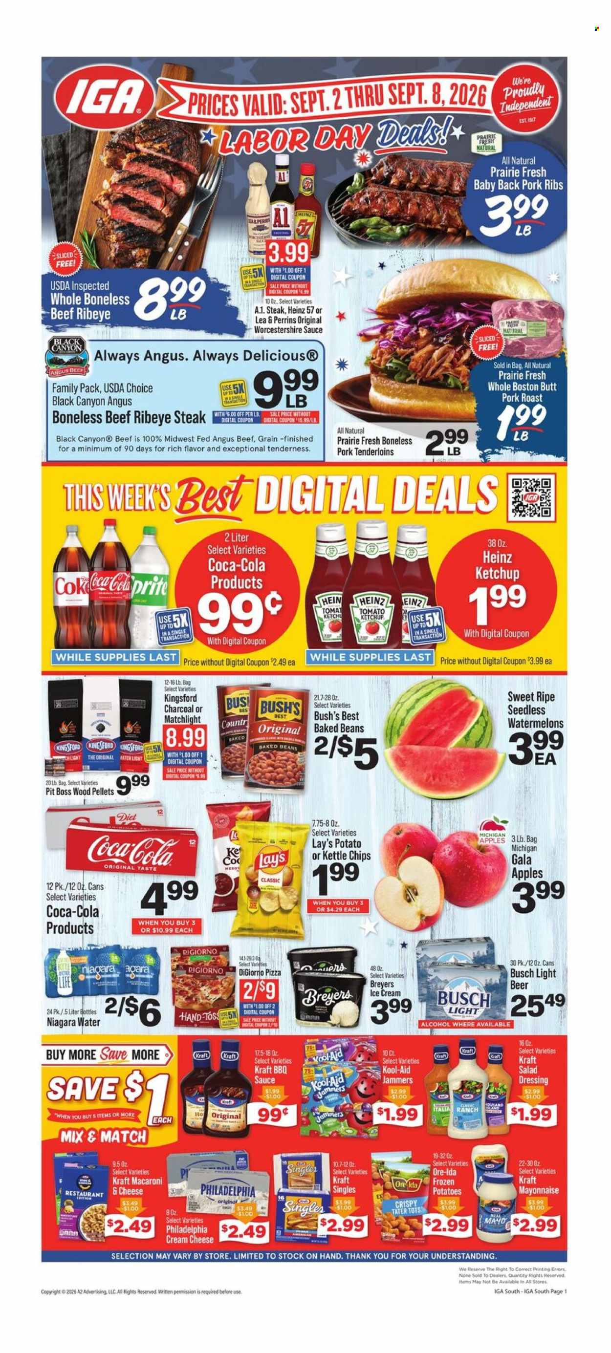 IGA ad - 09/02/2026 - 09/08/2026. Page 1