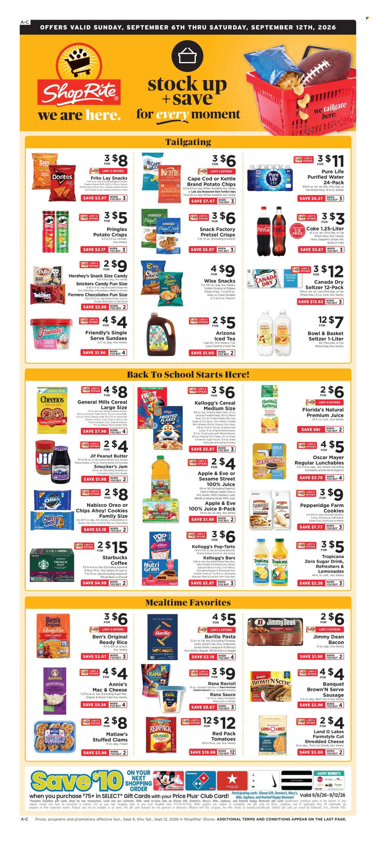 ShopRite ad - 09/06/2026 - 09/12/2026. Page 1