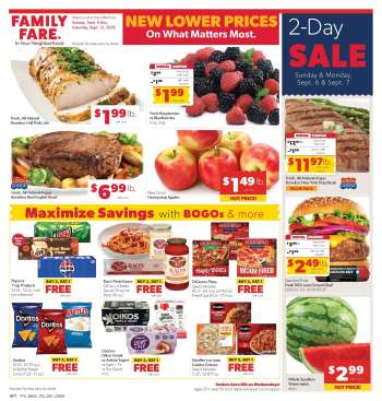 Family Fare Flyer - 09/06/2026 - 09/12/2026.