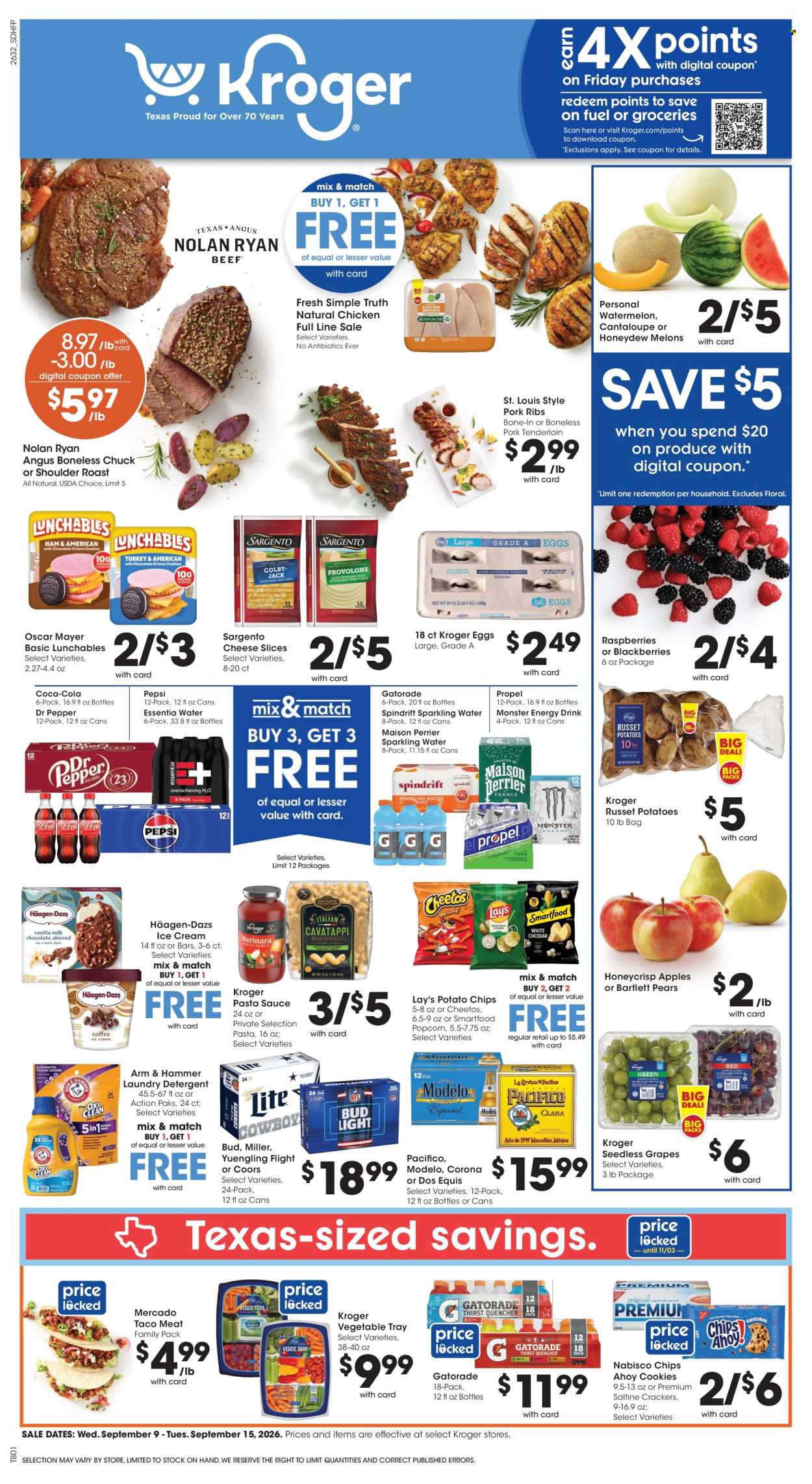 Kroger ad - 09/09/2026 - 09/15/2026. Page 1