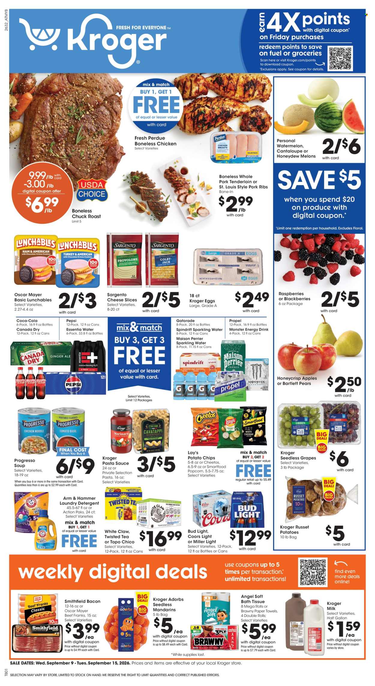 Kroger ad - 09/09/2026 - 09/15/2026. Page 1
