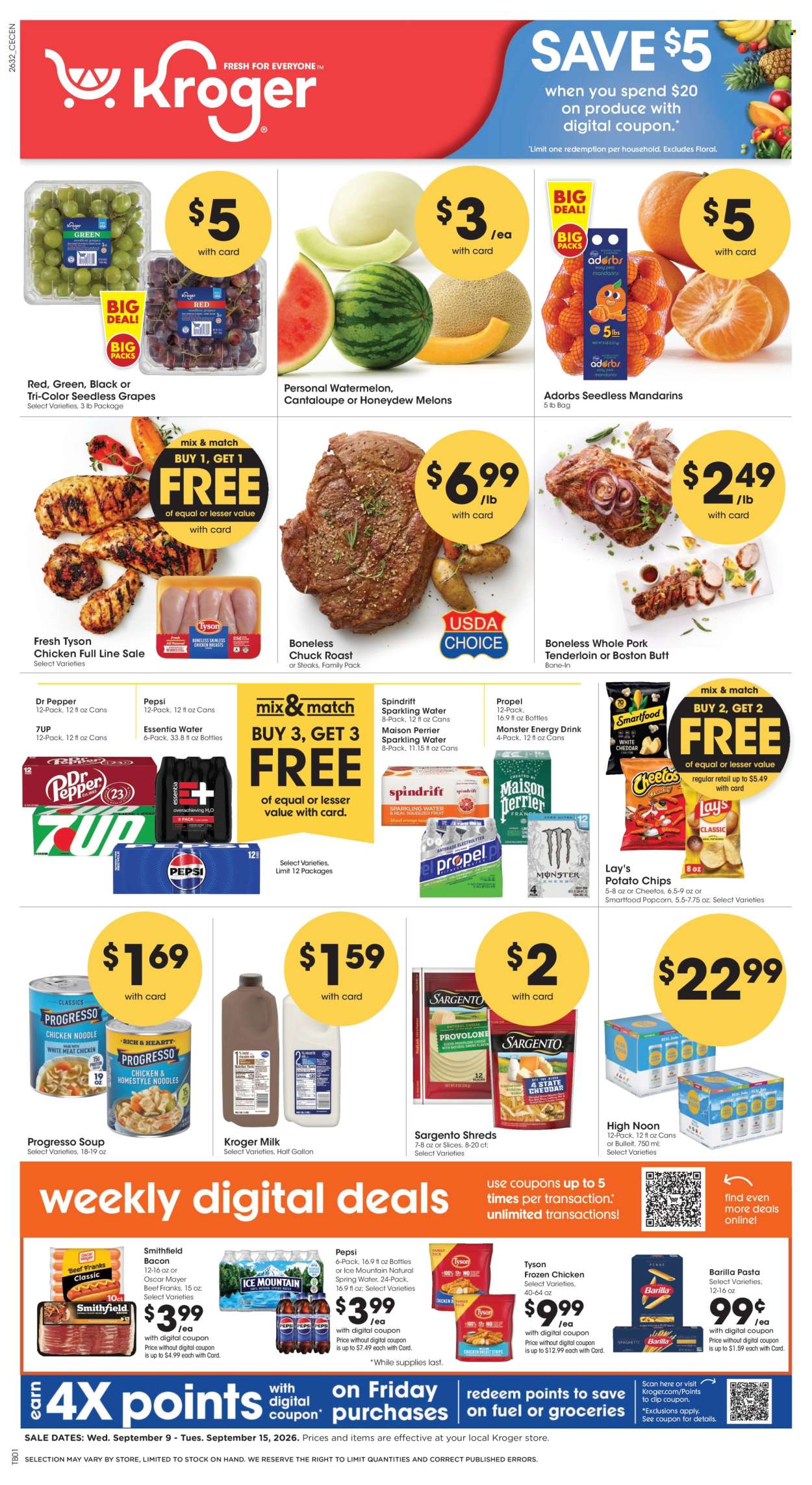 Kroger ad - 09/09/2026 - 09/15/2026. Page 1