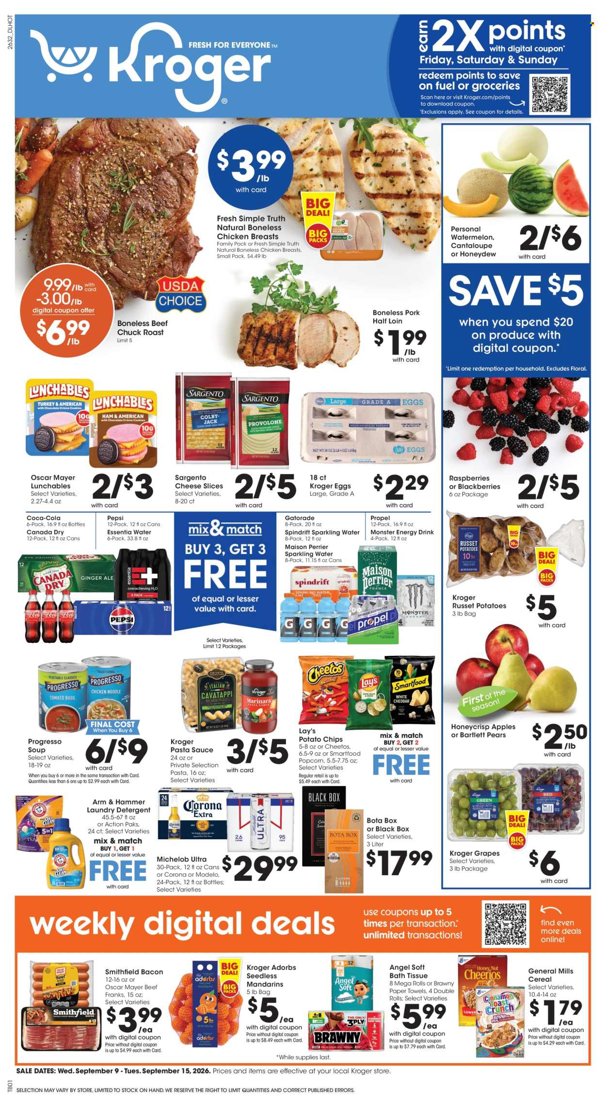 Kroger ad - 09/09/2026 - 09/15/2026. Page 1