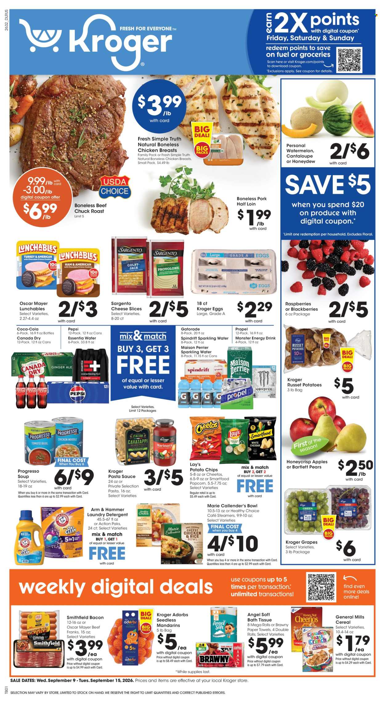 Kroger ad - 09/09/2026 - 09/15/2026. Page 1