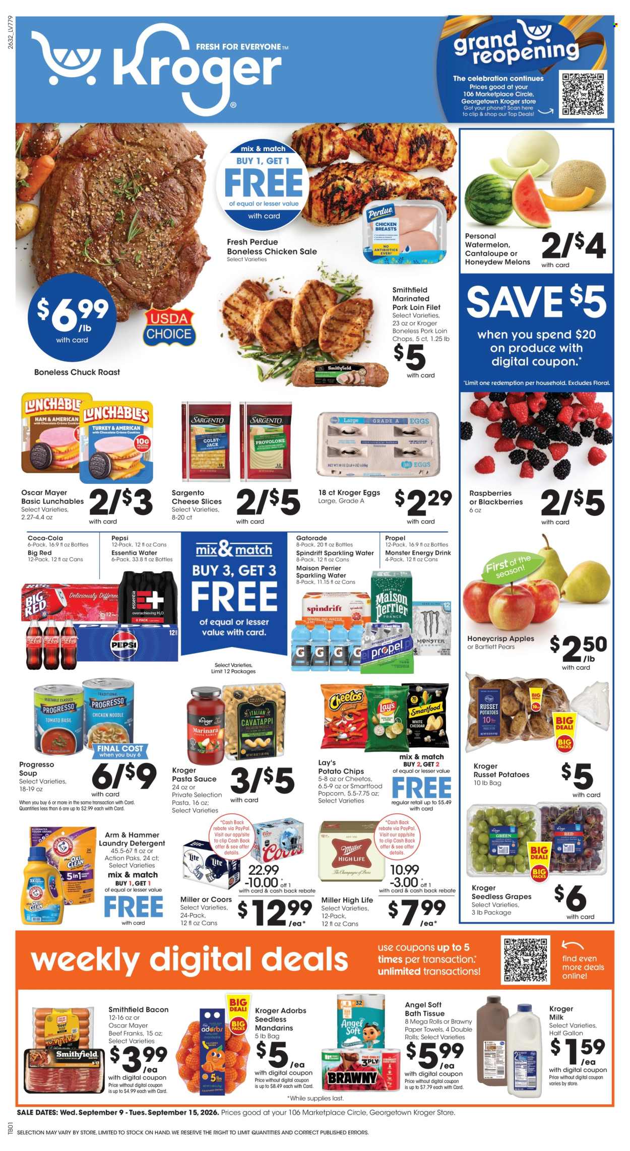 Kroger ad - 09/09/2026 - 09/15/2026. Page 1