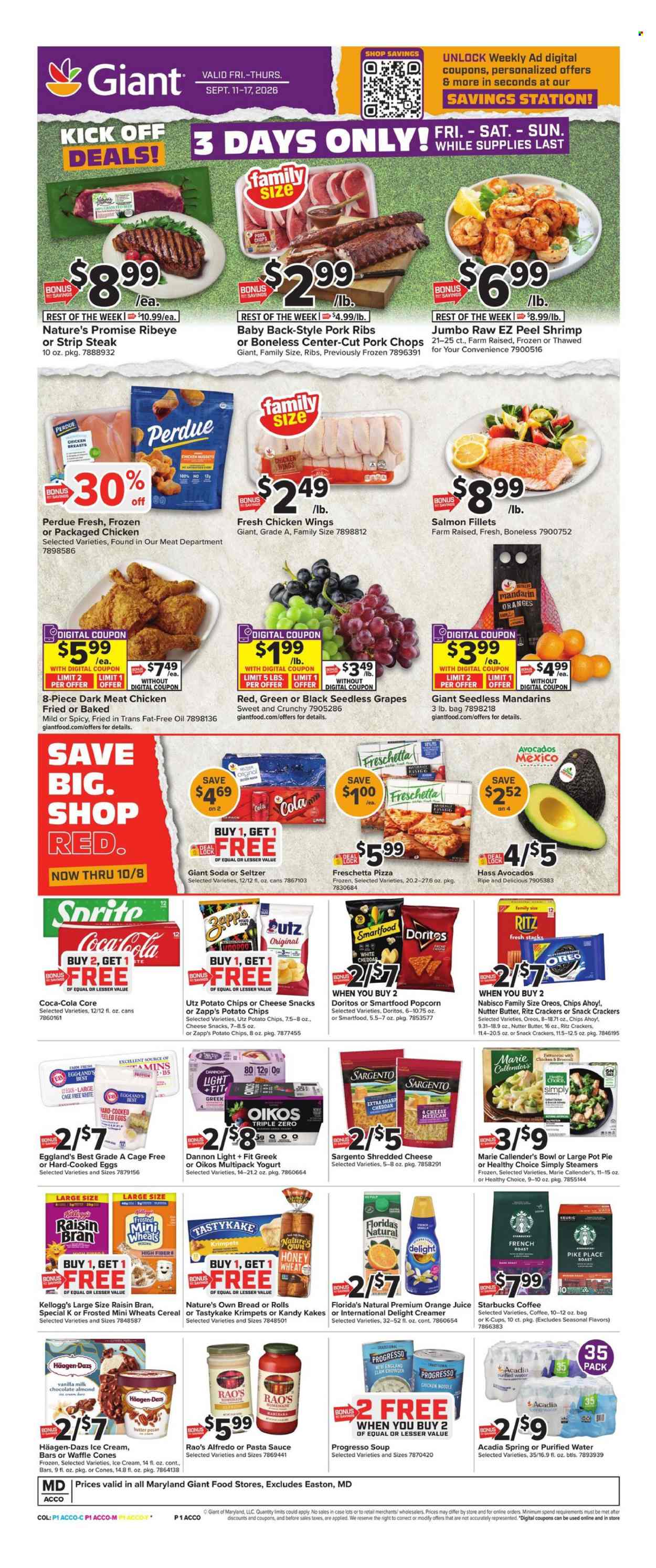 Giant Food ad - 09/11/2026 - 09/17/2026. Page 1