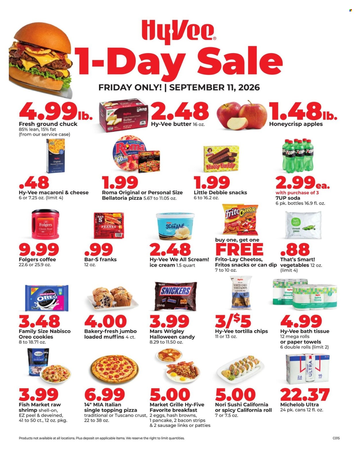Hy-Vee ad - 09/11/2026 - 09/11/2026. Page 1