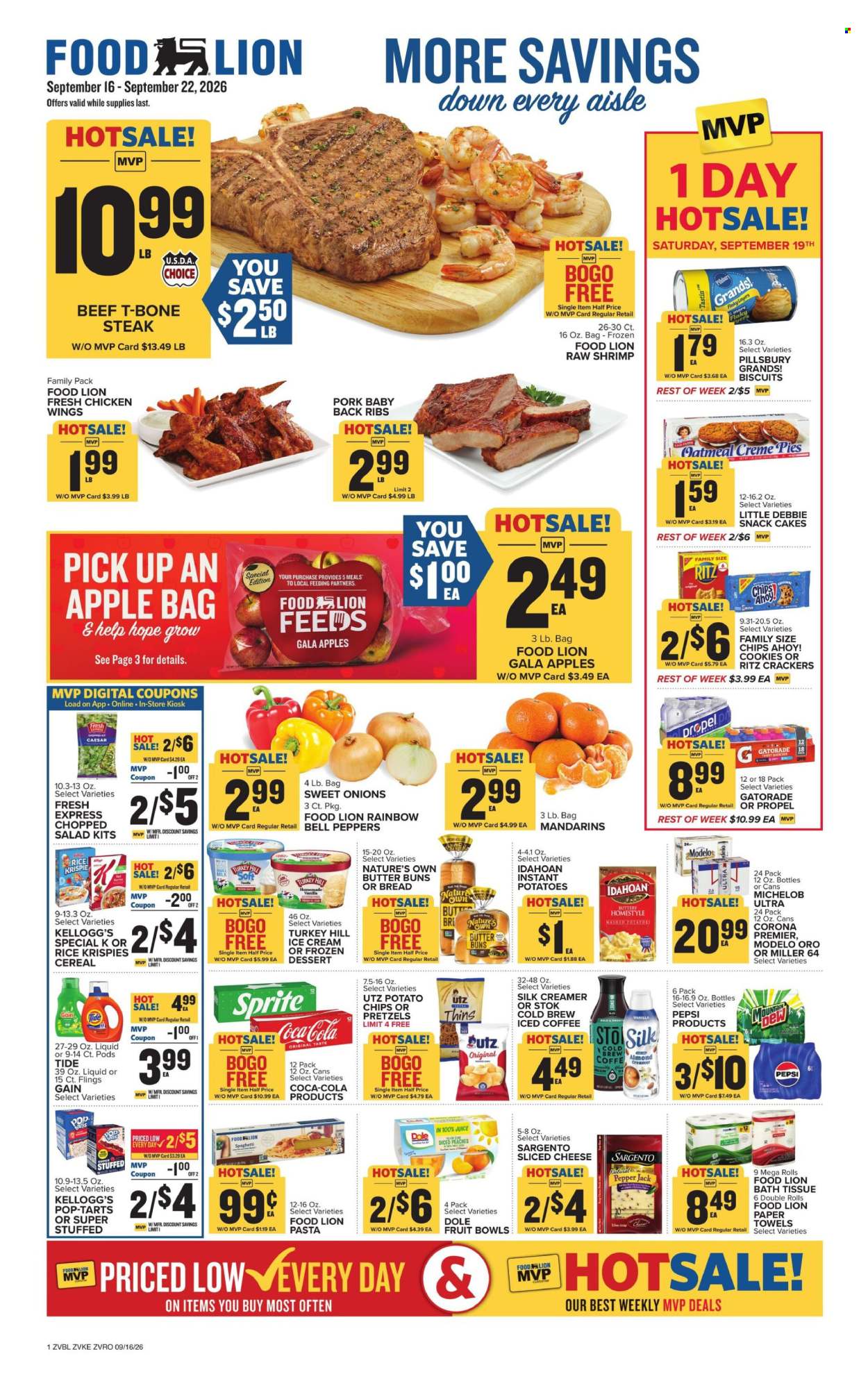 Food Lion ad - 09/16/2026 - 09/22/2026. Page 1