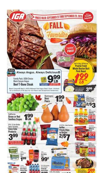 IGA Flyer - 09/23/2026 - 09/29/2026.