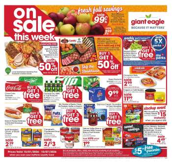 Giant Eagle Flyer - 10/01/2026 - 10/07/2026.