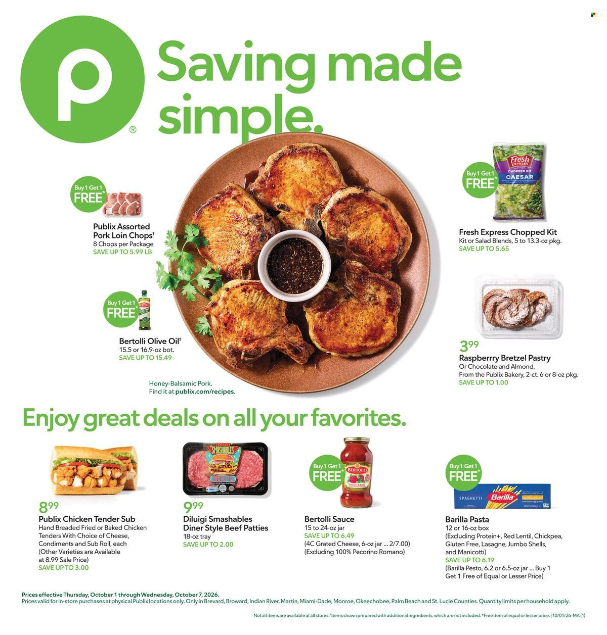 Publix ad - 10/01/2026 - 10/07/2026. Page 1