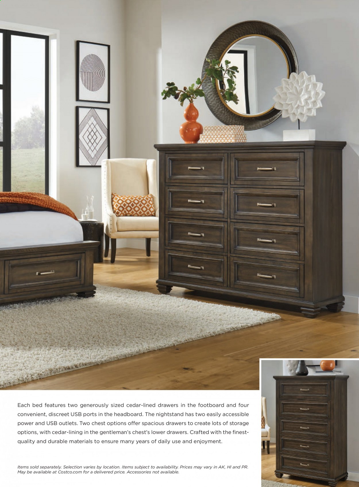 thumbnail - Costco Flyer - 01/01/2021 - 01/31/2021 - Sales products - bed, headboard, nightstand. Page 4.