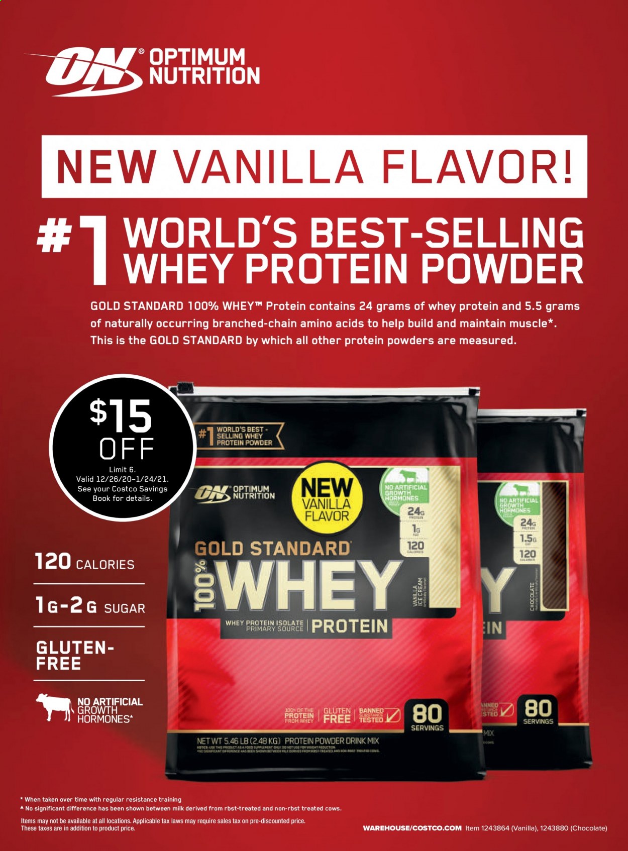 thumbnail - Costco Flyer - 01/01/2021 - 01/31/2021 - Sales products - milk, chocolate, sugar, book, whey protein. Page 47.