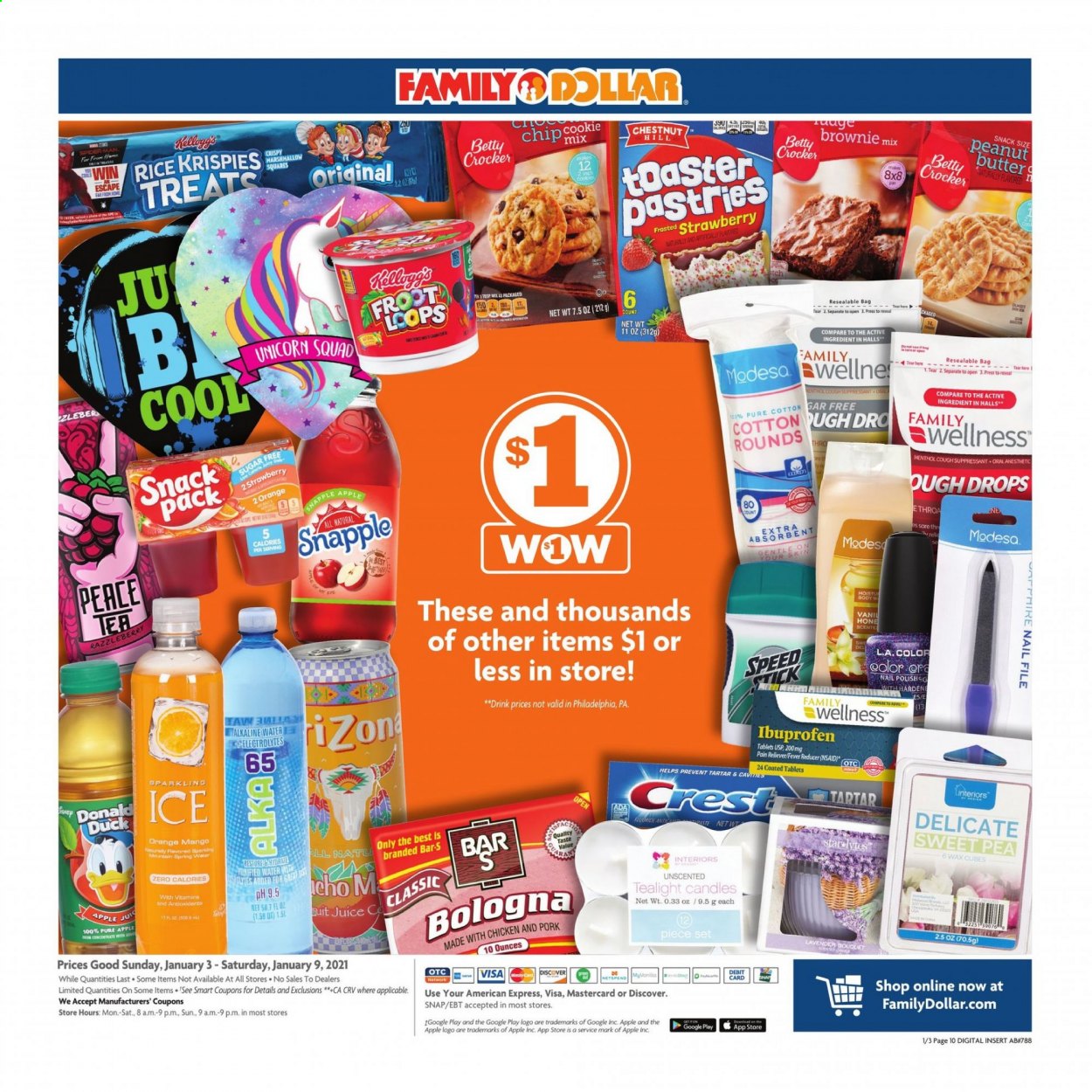 Family Dollar ad - 01/03/2021 - 01/09/2021. Page 10