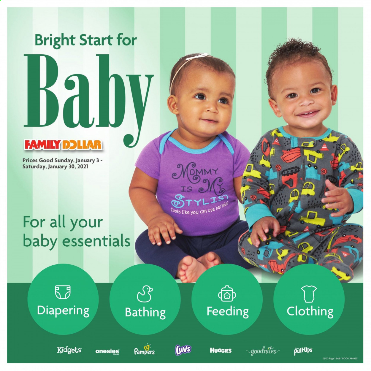 Family Dollar ad - 01/03/2021 - 01/30/2021. Page 1