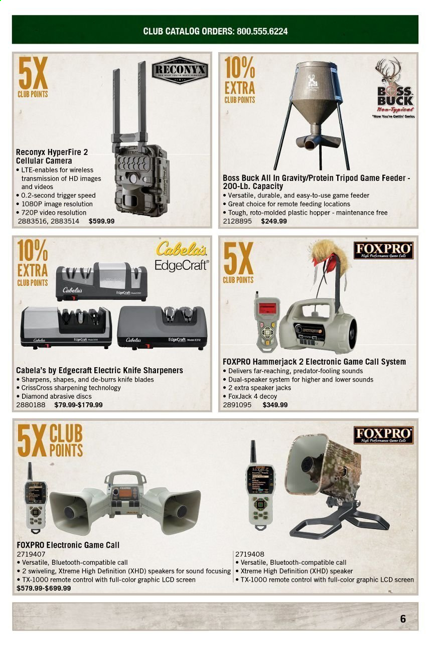 thumbnail - Cabela's Flyer - 01/01/2021 - 01/31/2021 - Sales products - feeder. Page 6.