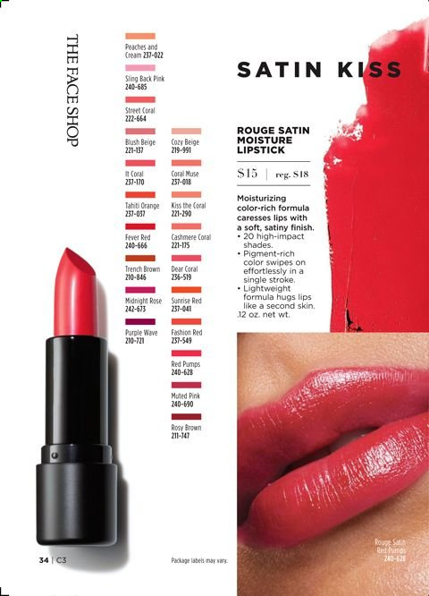 thumbnail - Avon Flyer - 01/05/2021 - 01/18/2021 - Sales products - lipstick, shades. Page 34.