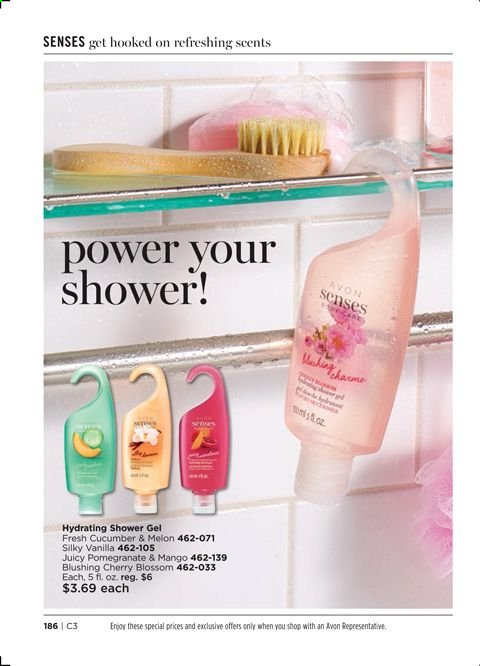 thumbnail - Avon Flyer - 01/05/2021 - 01/18/2021 - Sales products - shower gel, Avon. Page 186.