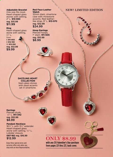 thumbnail - Avon Flyer - 01/05/2021 - 01/18/2021 - Sales products - Avon, bracelet, earrings, necklace, studs, watch, pendant. Page 227.