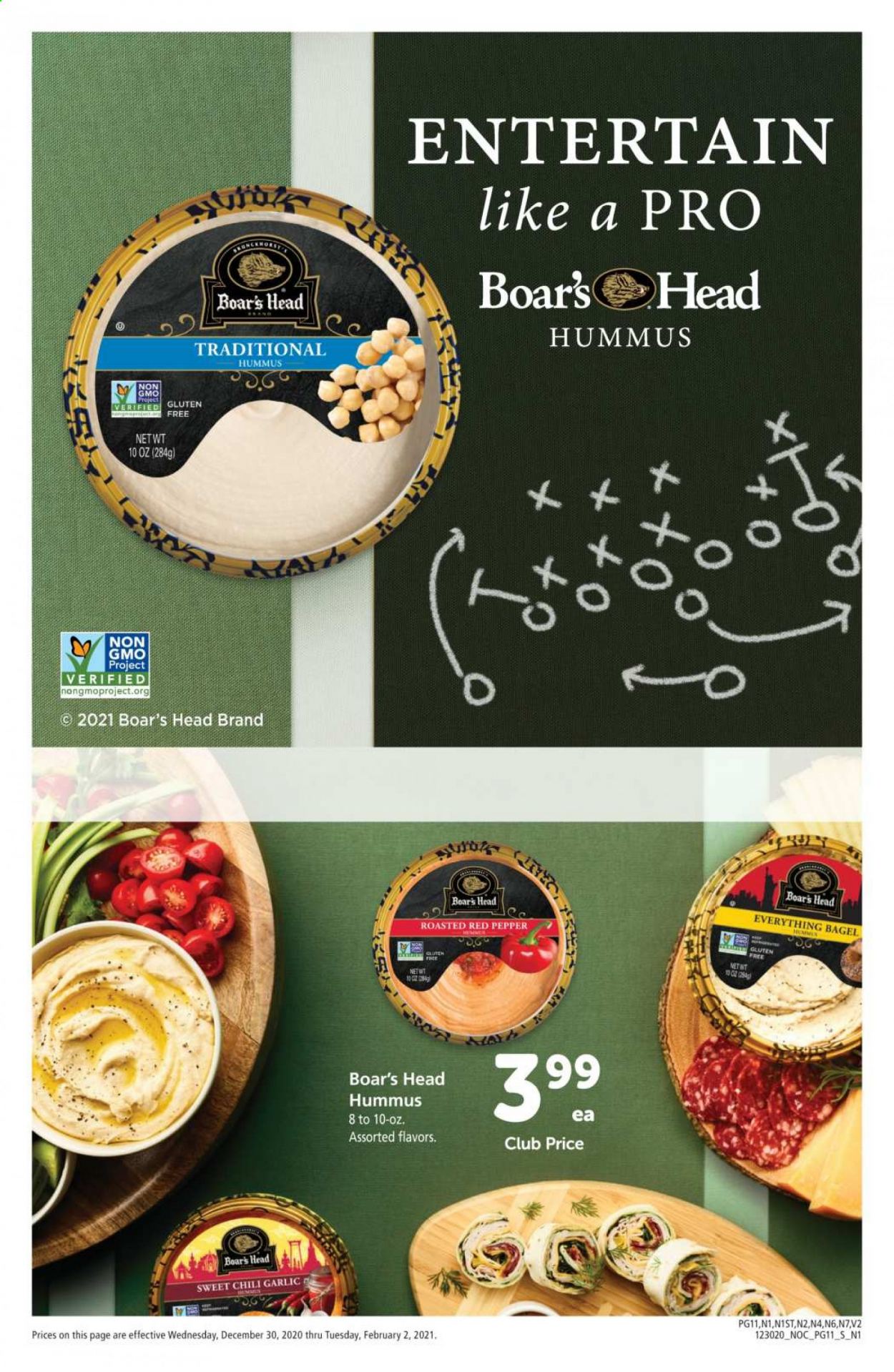 thumbnail - Safeway Flyer - 12/30/2020 - 02/02/2021 - Sales products - bagels, garlic, pepper. Page 11.
