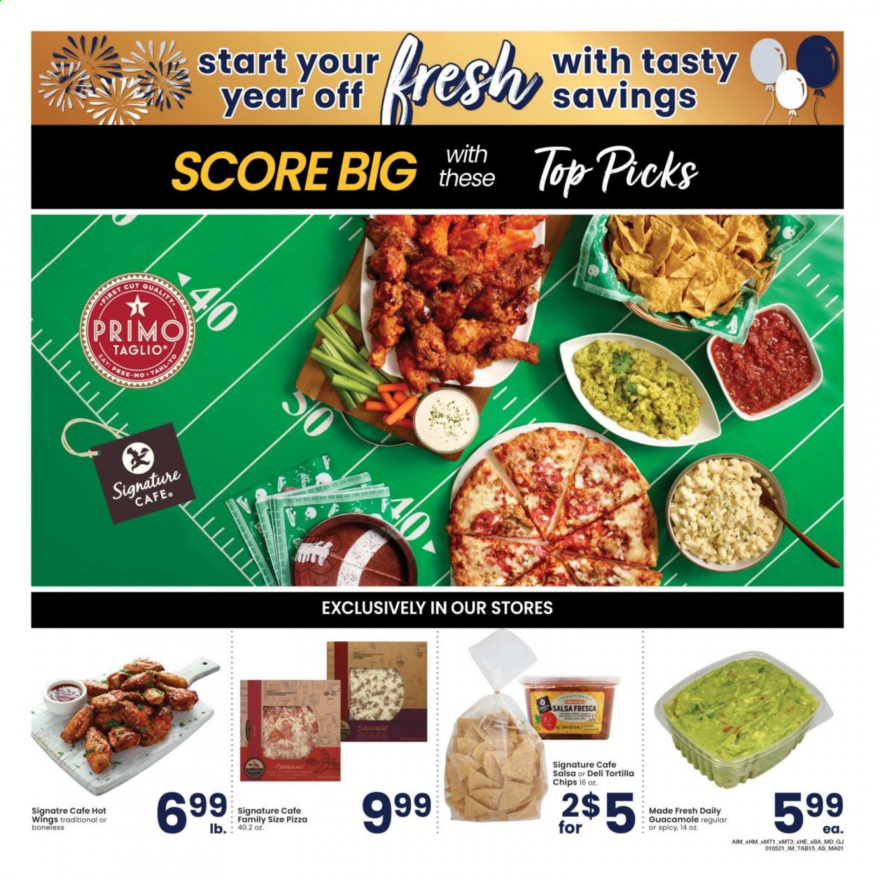thumbnail - Albertsons Flyer - 01/05/2021 - 02/01/2021 - Sales products - pizza, sausage, guacamole, salsa, tortilla chips, chips. Page 15.