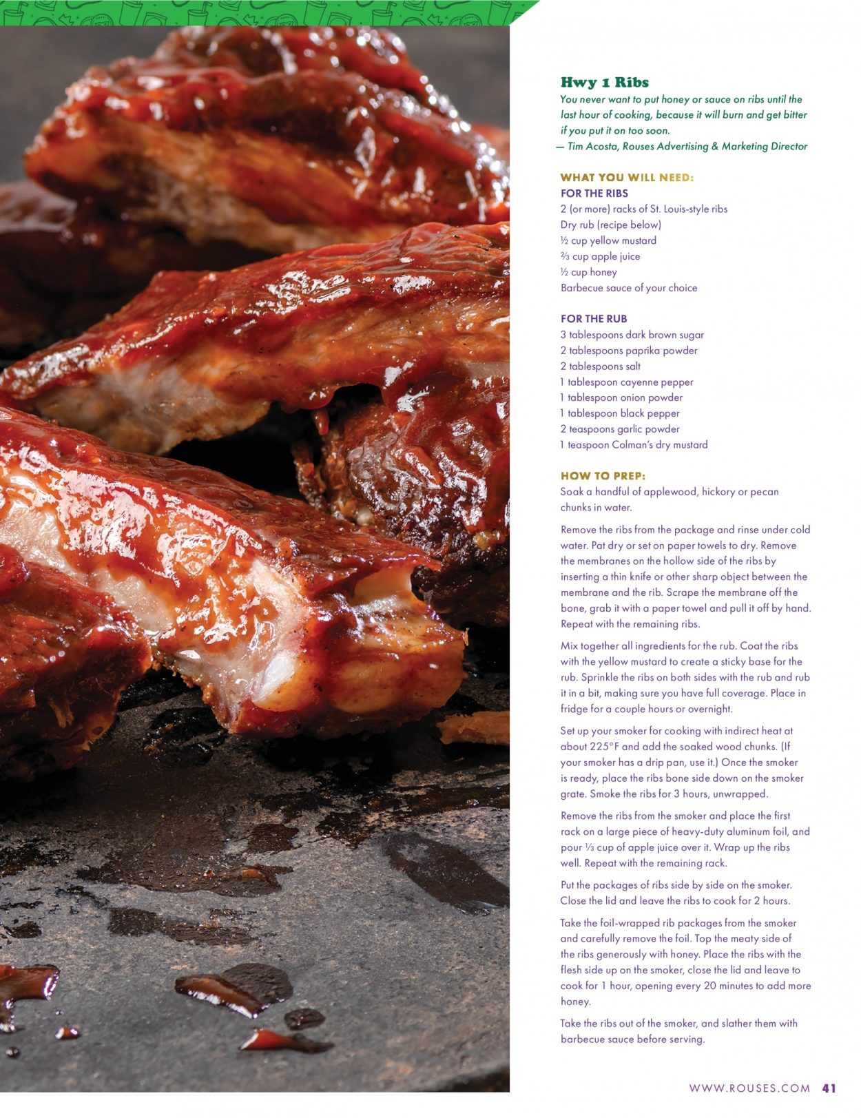 Rouses Markets ad. Page 43